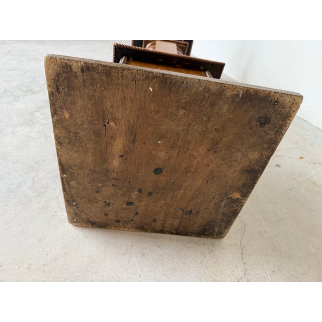 Vintage American Turned Wood Pedestal Stand For Sale - Image 12 of 12