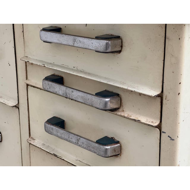Metal Industrial Sideboard with Stainless Steel Top, 1950s For Sale - Image 7 of 16
