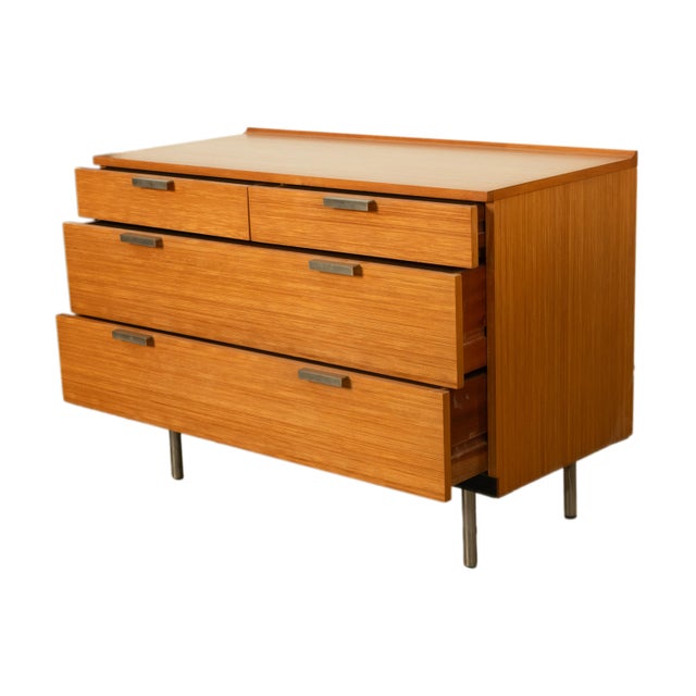 Mid Century Modern Birch Fineline Vanity Dresser Chest Set John Sylvia Reid 1961 For Sale - Image 11 of 16
