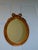Gold Vintage Italian Florentine Gilded Oval Mirror Ribbon Bow Accent Italy For Sale - Image 8 of 13