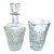 1960s Mid-Century Waterford Crystal “Boyne” Decanter & Pitcher Set — Hand-Cut Irish Lead Crystal For Sale