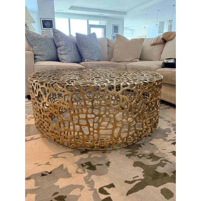 Contemporary Una Cocktail Table by Ironies For Sale - Image 3 of 5