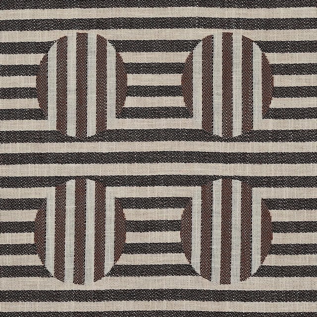 Mid-Century Modern Sample - Schumacher Soto Fabric in Charcoal For Sale - Image 3 of 5