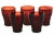 Red Ruby Glass Lowball Glasses – Set of 5 For Sale - Image 4 of 4
