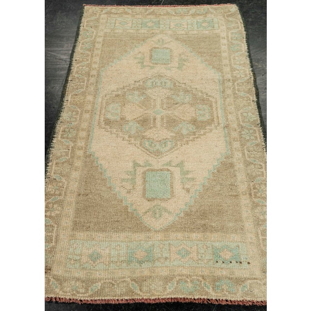 Turkish Mini Rug Oriental Hand Knotted Vintage Rug 1'9" x 3' #21087 Explore a curated collection of hallway runners, wool...