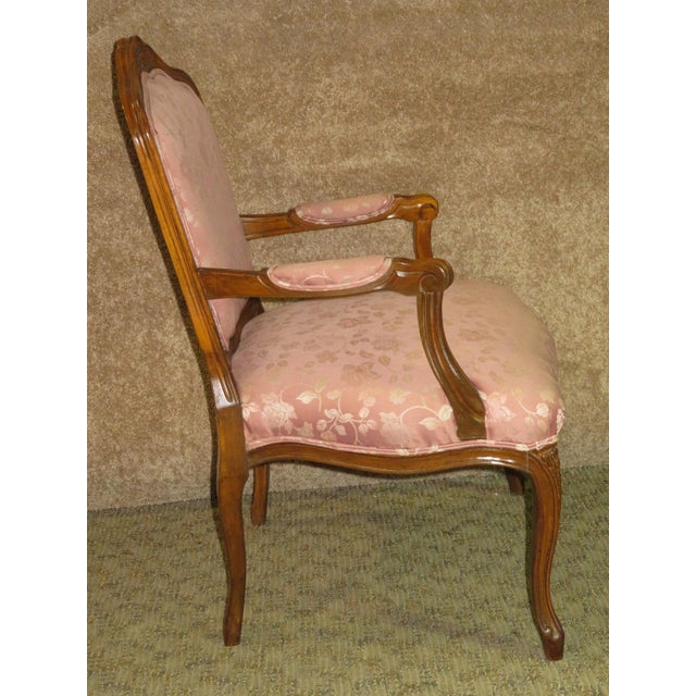 1970s Vintage French Style Floral Accent Chair Chairish
