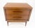 Brown Two Drawer American Oiled Walnut Sculpted Wood Pulls Night Stand Cabinet For Sale - Image 8 of 10