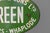 Antique Green Sign, 1900 For Sale - Image 4 of 6