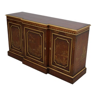 Kindel Chinoiserie Decorated Mahogany Credenza Buffet For Sale