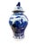 Blue Vintage Lg Chinoiserie Cobalt Blue & White Temple Ginger Jar 23" H For Sale - Image 8 of 12