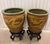 Exceptional Pair Monumental Chinese Dragon Jardinieres Celadon Glaze Chinoiserie Egg Art Pottery Urns With Stand and Glass Top, a Pair For Sale - Image 4 of 12