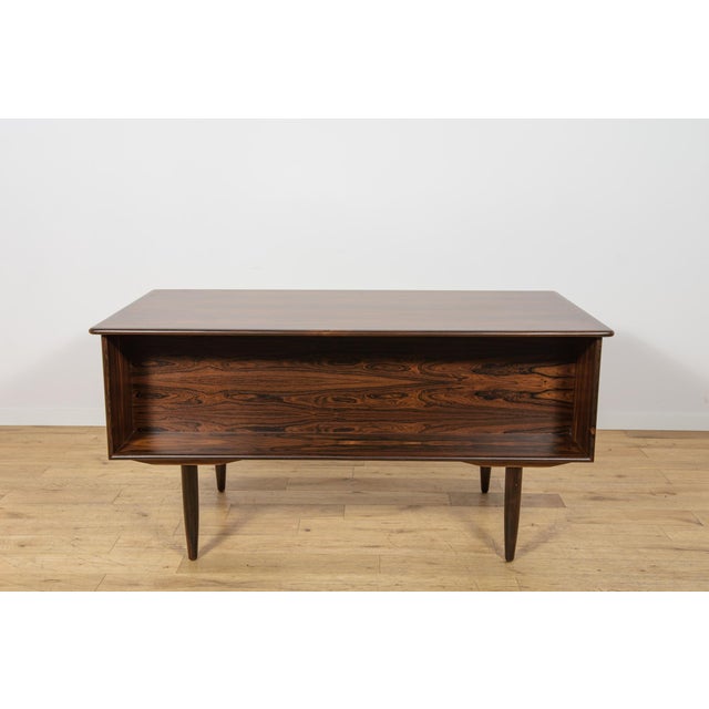 Mid-Century Modern Rosewood Desk by Svend Åge Madsen for Falster Møbelfabrik, Denmark, 1960s For Sale - Image 10 of 18