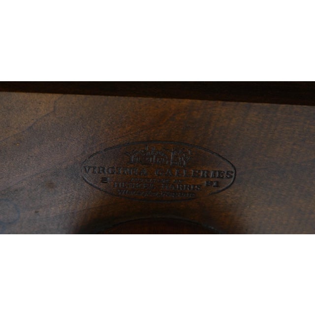 Henkel Harris Cherry Pedestal Dining Room Table For Sale - Image 11 of 12