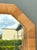 Vintage Octagonal Wrapped Rattan Frame Mirror For Sale - Image 10 of 15