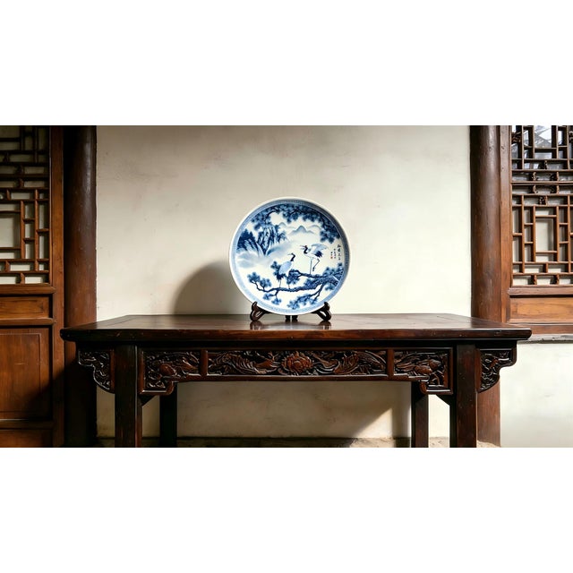W-26cm,H-3cm Experience the beauty and elegance of Chinese history with our Chinese Vintage Porcelain Handcrafted with...