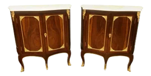 Louis XV Style Cabinets Commodes or Nightstands - a Pair