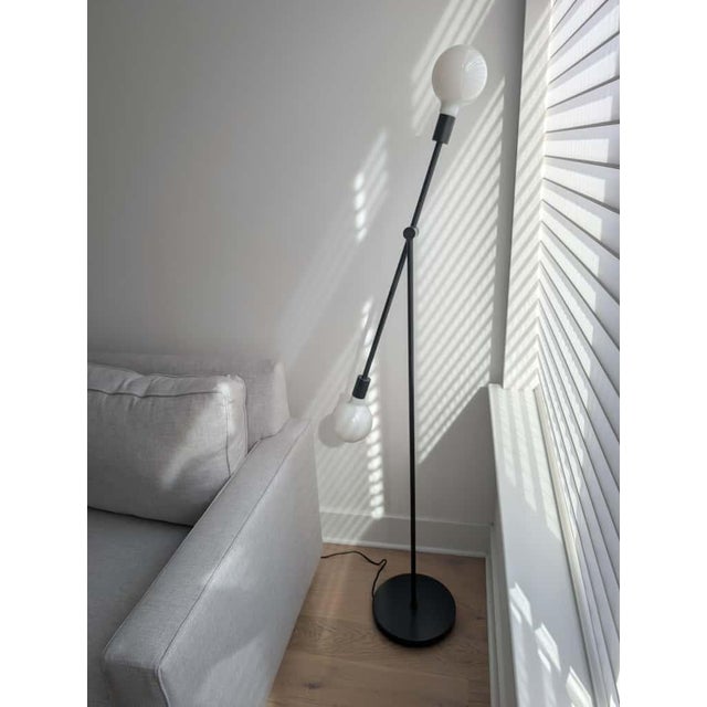 West Elm West Elm Mobile Floor Lamp, Antique Bronze For Sale - Image 4 of 8