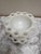 1950s Mid-Century White Glass, Petite Pedestal Bowls, Set of Two For Sale - Image 5 of 6