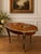 Italian Italian Parquetry Inlaid Tray Table With Painted Figural Panel and Removable Glass Top Late 19th Century For Sale - Image 3 of 9