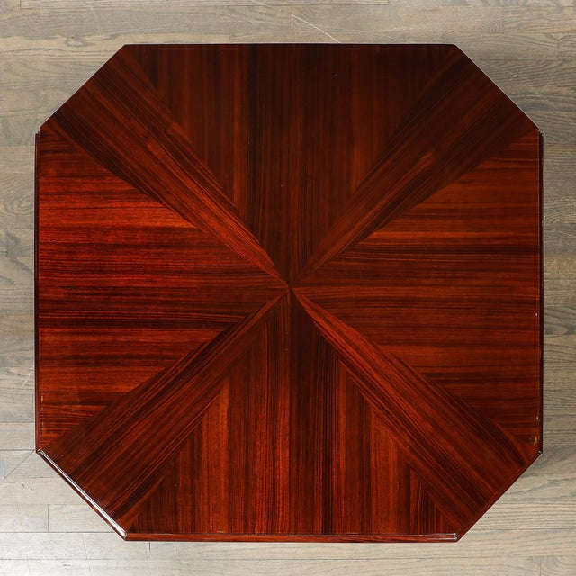 Art Deco Book-Matched Rosewood Occasional Table W/ Secret Button Drawers For Sale - Image 13 of 15