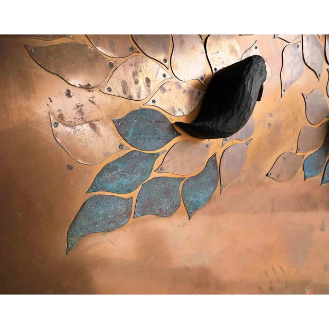 Mid-Century Modern Vintage Tree of Life Sculptural Wall Relief For Sale - Image 3 of 8