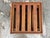 Wood Vintage Carved Wood Slatted Platform Stands, Set of Four For Sale - Image 7 of 12