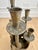 1970s Italian Brutalist Gilded Pewter 5-Arm Candelabra /Sculpture – Prof. Ceccherini For Sale - Image 11 of 12