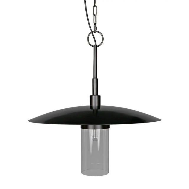Mid-Century Modern NOIR Anton Pendant, Metal with Aged Brass Finish For Sale - Image 3 of 6