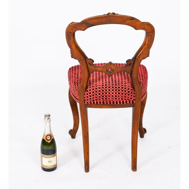 Antique Victorian Walnut Cabriole Dining Chairs, 1800s, Set of 6 For Sale - Image 11 of 12