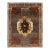 Galerie Shabab Collection Mid-20th Century Handmade Turkish Tribal Room Size Rug in Brown Yellow and Red For Sale