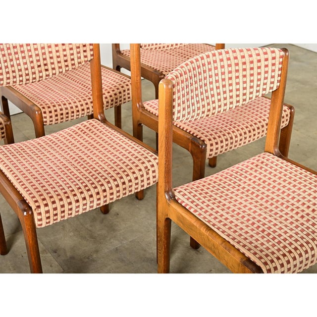 Late 20th Century French Vintage Midcentury Dining Chairs Set of 6 For Sale - Image 13 of 15