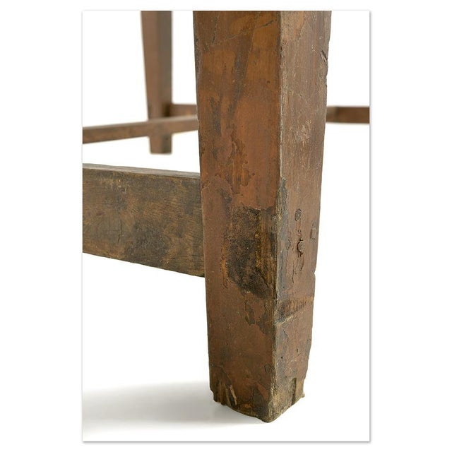 Large Antique Wooden Table with a Natural Patina For Sale - Image 3 of 10