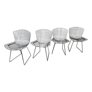 Bertoia Wire Side Chairs by Harry Bertoia for Knoll International, Set of 4 For Sale