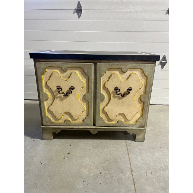 French Country Late 20th Century Painted Commode For Sale - Image 3 of 12