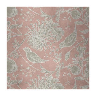 Flowers and Birds 5 Fabric Wall Covering by Chiara Mennini for Midsummer-Milano For Sale