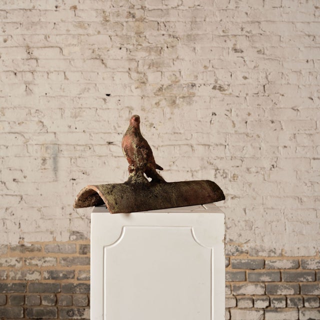 Add a unique architectural element to your collection with these 19th century French terracotta roof tiles, each featuring...