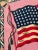 Antique ‘Tobacciana’ Flannel American Flags/Textile Tobacco Premium Inserts. This set of four are printed on both sides...