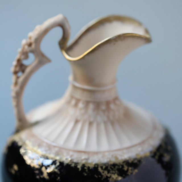 Amphora Art Nouveau Ewer, c.1900, Spider Web & Gilt Floral Design For Sale In Las Vegas - Image 6 of 16