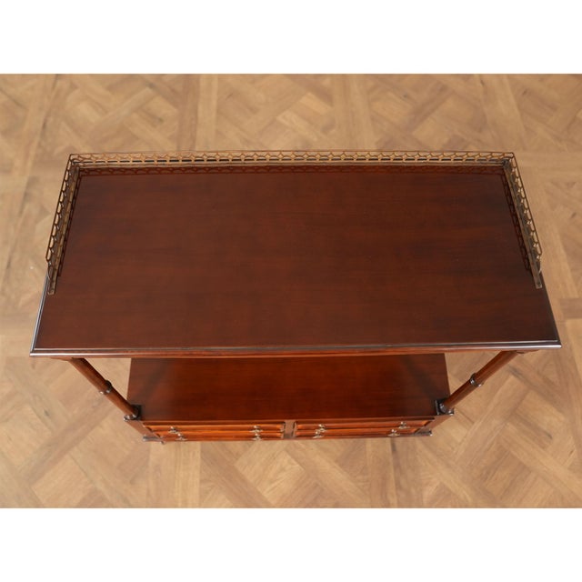 Niagara Furniture Mahogany Serving Table For Sale - Image 10 of 11