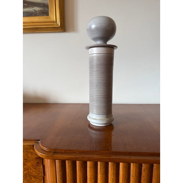 Mid-Century Modern Gres Vase, Franco Bucci Italy Ca. 1970 For Sale - Image 10 of 13