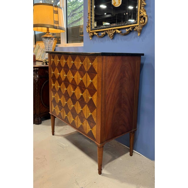 Maitland - Smith Maitland Smith Marble Top Apothecary Chest For Sale - Image 4 of 14