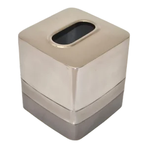 Vintage Stainless Steel Triune Boutique Box Paper Tissue Holder
