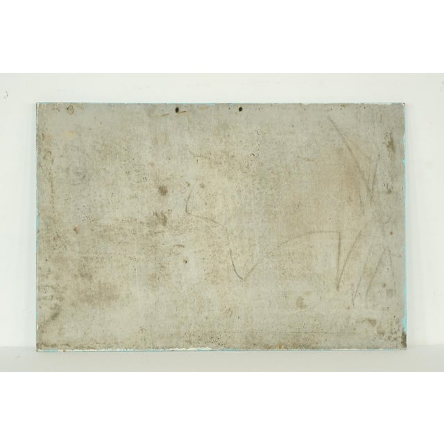 Mid 20th Century Vintage French Wood General Electricity Commercial Sign For Sale - Image 5 of 5