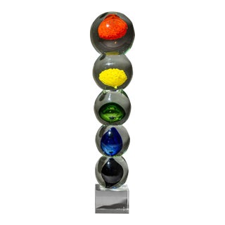 Hand-Blown Glass Art Object, Murano Glass, Italy, 2nd Half 20th Century For Sale