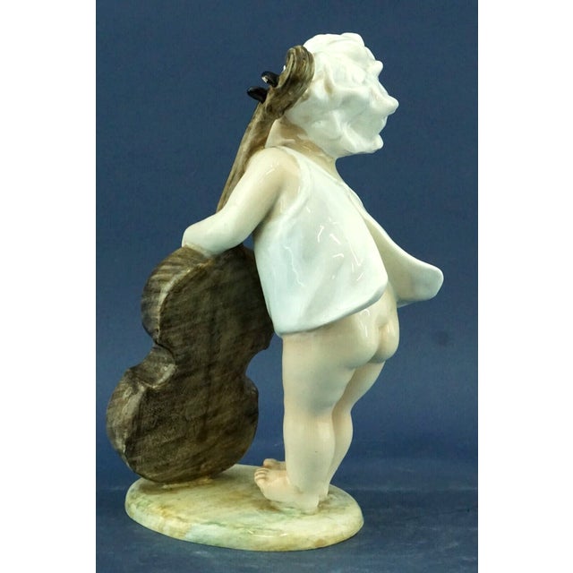 20th Century Child with Cello in Ceramic by Vincenzo Bertolotti, Italy For Sale - Image 6 of 18