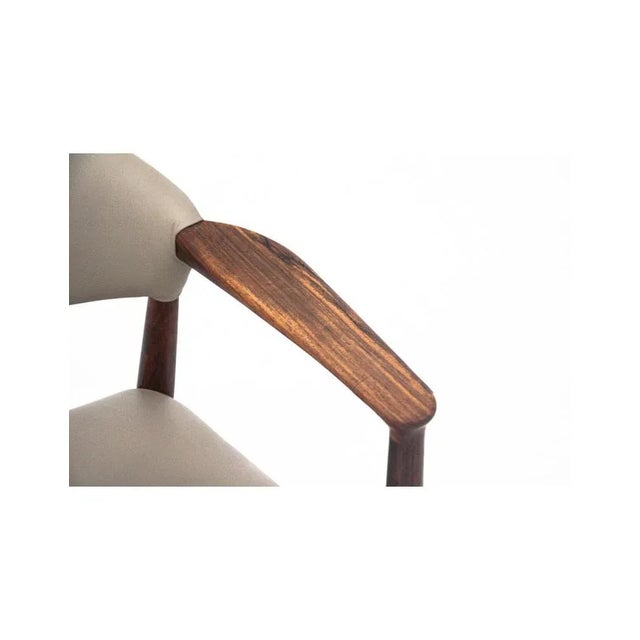 Beige Leather Armchair, Denmark, 1960s For Sale - Image 8 of 10