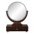 Art Deco Style Walnut & Chrome Dressing Mirror For Sale