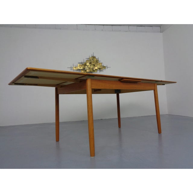 Large Danish Teak Extendable Dining Table, 1960s For Sale - Image 12 of 18