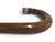 Stylized Deer Hoof Carved Wood Crook Handle Walking Stick Cane For Sale - Image 4 of 9