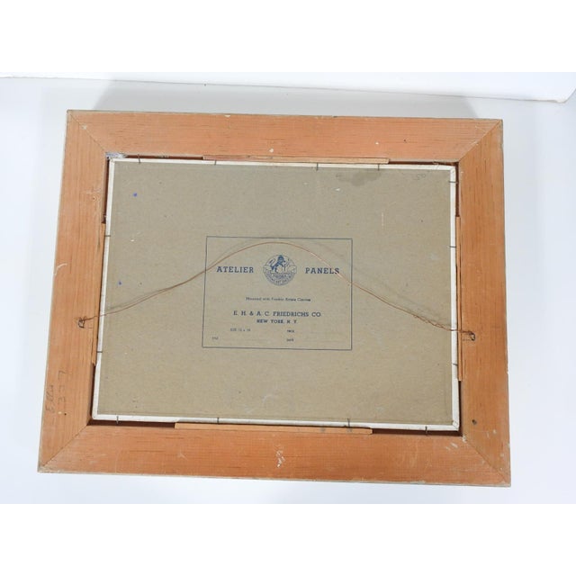 Blue Mid 20th Century Flowering Desert Landscape Painting For Sale - Image 8 of 8